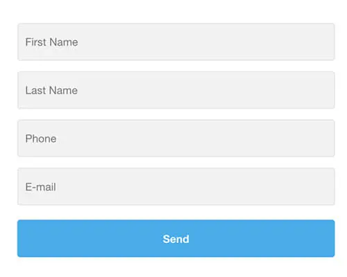 Forms and landing pages